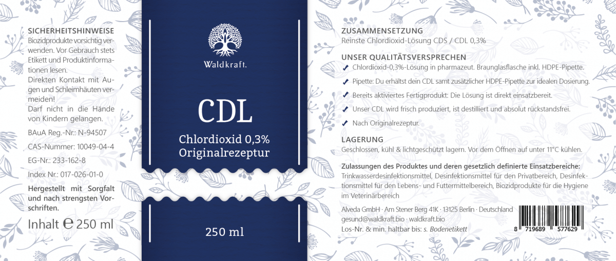 CDL Reinste ChlordioxidLösung in Originalrezeptur
